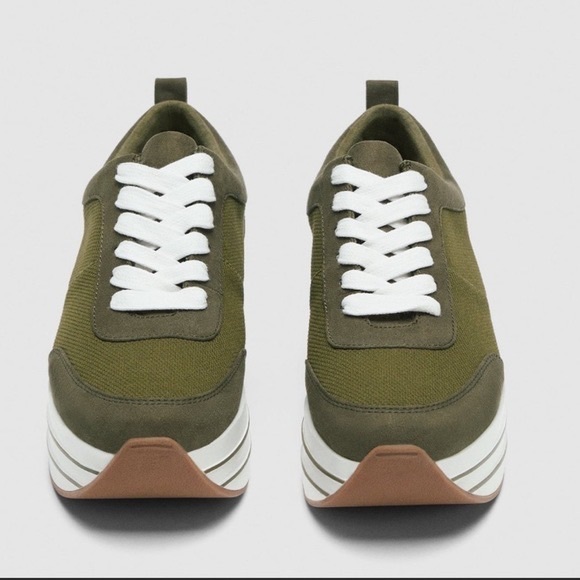 Zara Shoes Zara Green Sneaker Poshmark